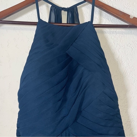 Women's Azazie Navy Blue Formal Dress - Picture 4 of 11